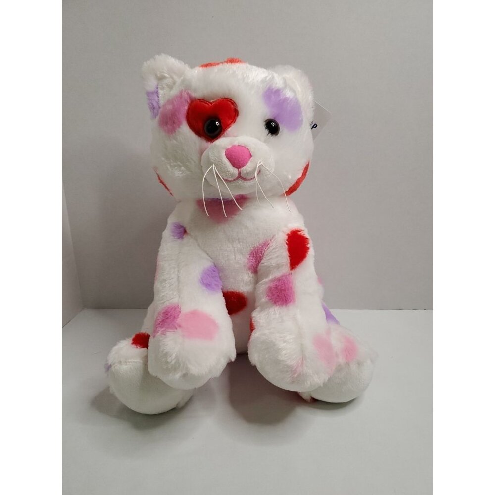 Build a Bear 💜Be Mine Kitty🩷 Plush Valentines '25 Red Pink Purple Hearts